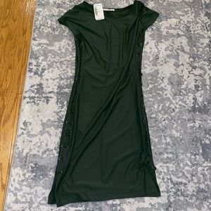 Tight Army Green Dress